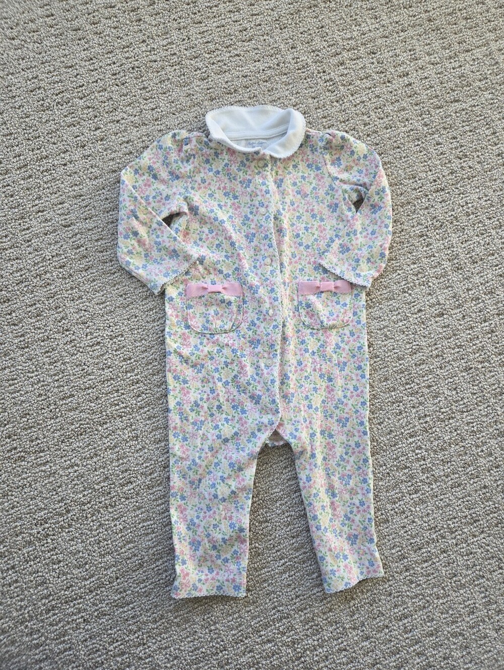 Ralph Lauren Floral One-Piece Romper Size 9M